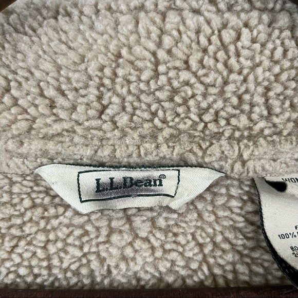 L.L.BEAN Vintage Penny Lane Sherpa Fleece Jacket - Picture 10 of 12